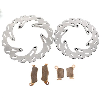 Rotores de freno y pastillas de freno RipTide delanteros y traseros para KTM 125 EXC 2009-2013 Foto 1 de 4