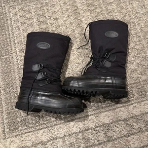 Cabelas Glacier Point Pac Schneestiefel gefüttert Winter kaltes Wetter schwarz Herren Größe 7 - Bild 1 von 12