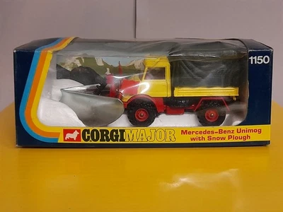 CORGI 1150 Mercedes Benz Unimog  with snow Plough RARO (nuovo scatola originale) - Imagen 1 de 4