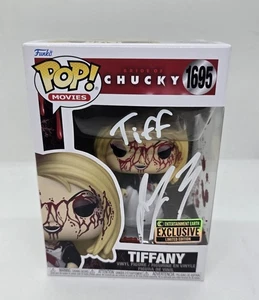 Jennifer Tilly Signed Bride Of Chucky Tiffany#1695 Funko Pop #713 SWAU #2 - Picture 1 of 4