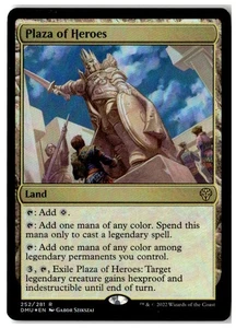 MTG Foil Plaza of Heroes - Dominaria United Moderately Played English - Picture 1 of 2