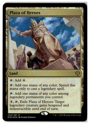 MTG Foil Plaza of Heroes - Dominaria United Moderately Played English - Image 1 of 2