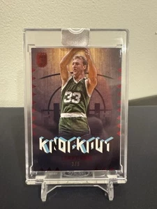 Larry Bird Topps 3 Knockout Red /5 Encased SSP HOF Celtics - Picture 1 of 2
