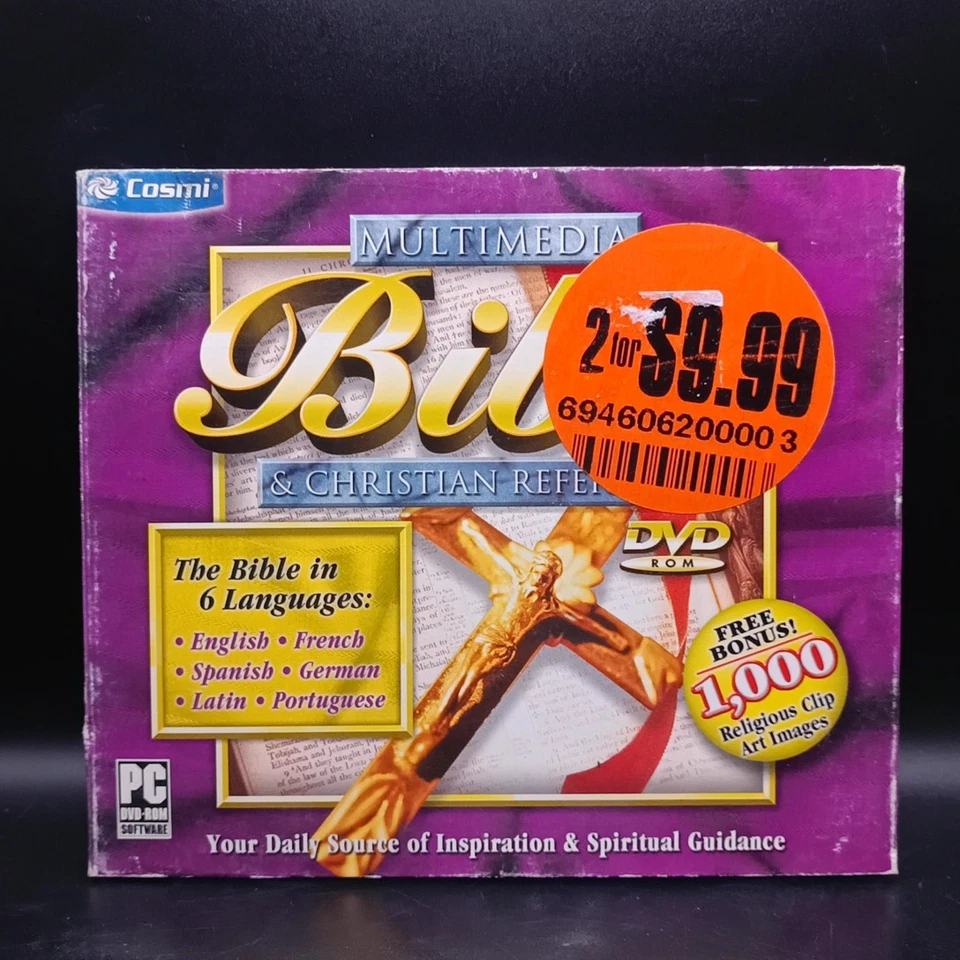 Multimedia Bible and Christian References (Windows PC, Cosmi) Brand New Sealed - Image 1 of 4