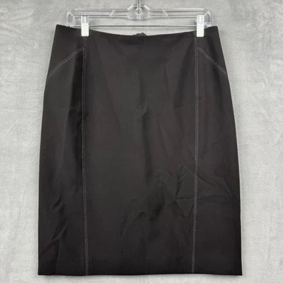 Falda de carrera Lafayette 148 New York negra vaina talla 6 Foto 1 de 4