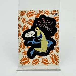 1993 Topps Nickelodeon "Muddy Mudskipper" Sticker Card Ren & Stimpy Show Cartoo - Picture 1 of 3
