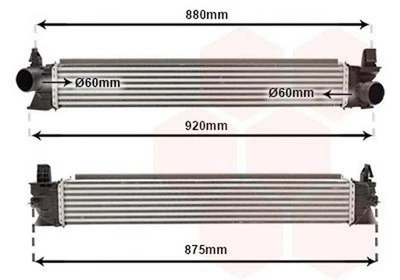 VAN WEZEL 17014713 Ladeluftkühler LLK für OPEL Movano C Kastenwagen (U9) Turbo - Bild 1 von 4