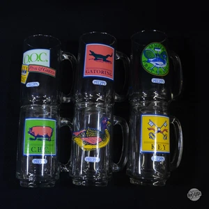 6er Set Vintage "The Official Preppy" Glas Tassen - Bild 1 von 13