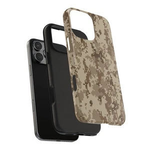 Digital Camo Desert, robuste Camouflage iPhone Hüllen, robuster Handyschutz. - Bild 1 von 31