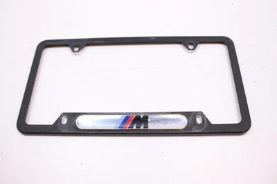BMW M Logo Black License Plate Frame SINGLE - Image 1 of 3