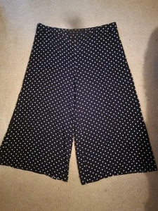 NWT Lane Bryant Women's Black/White Wide Leg Palazzo Pants - Plus Size 26/28 - Picture 1 of 11