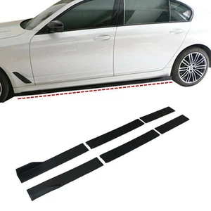 78.7'' Gloss Black Side Skirt Panel Extension Lip Rocker For Tesla Model 3 S X Y - Picture 1 of 11
