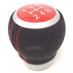 5 Speed Gear Shift Knob Alcantara For Subaru Forester Impreza WRX STI 2009-2019 - Picture 1 of 5