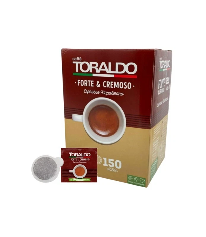 300 CAFFÈ TORALDO CIALDA COMPOSTABILE, MISCELA FORTE E CREMOSA