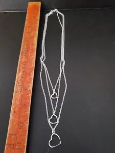 Schmuck, SS, 925, Halskette, Armband, Ohrringe, Herzen, Silber, Set/3 - Bild 1 von 6
