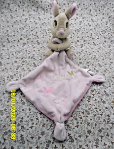 Ck/ DISNEY BABY DOUDOU LAPIN PRETTY MISS BUNNY PAPILLON ROSE OR DORE 35CM NEUF - Picture 1 of 3