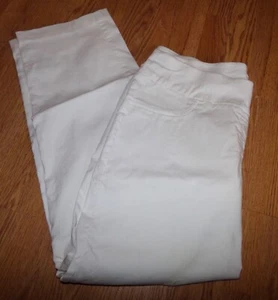 DE COLECCIÓN RUBY RD. PANTALONES MUJER TALLA 20W PULL ON BLANCO CROP NYLON MEZCLA PIERNA RECTA - Imagen 1 de 4