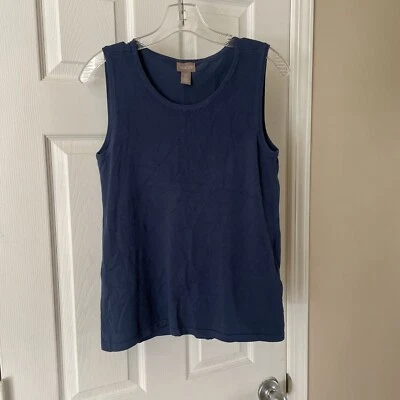 Chico's Mujer Talla 0 Hermoso Suéter Azul Sin Mangas Camiseta sin Mangas ¡Precioso!�� Foto 1 de 3