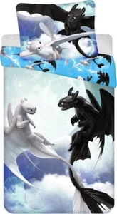 Dreamworks How To Train Your Dragon Sky Cotton Quilt Cover Set - Single Bed Size - Picture 1 of 1