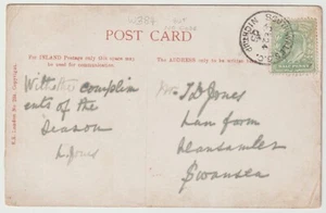 1905 FERROVIA - GALLESE - SUD WALES S C NIGHT UP CDS TPO TO SWANSEA - PPC AVON - Foto 1 di 3
