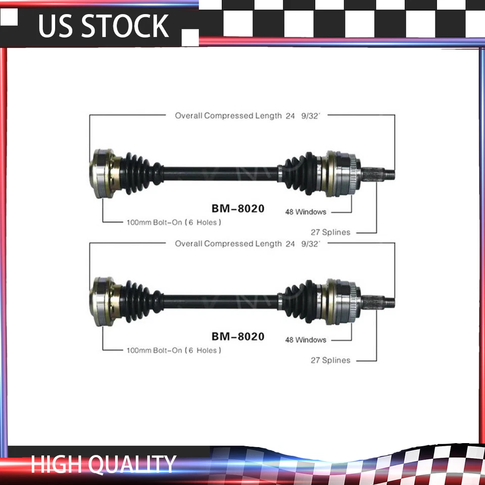Пара задних шарнирных соединений для оси Surtrack CV для 92-93 325i RWD E36, кроме Xi - Изображение 1 из 4