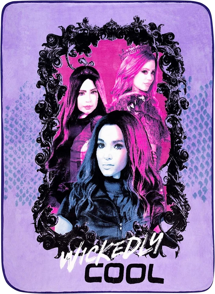 Disney Descendants 3 Ropa de Cama Suave Felpa Micro Raschel Manta 46" x 60" Foto 1 de 2