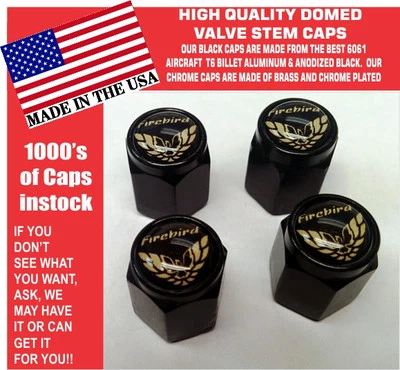 Billet Pontiac Firebird Trans Am TransAm Gold - Tampa de haste de válvula preta - SEM ABS - Imagem 1 de 2