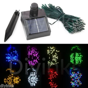 60/100 LED 8 Color Solar String Light Christmas Xmas Wedding Tree Party - Picture 1 of 27