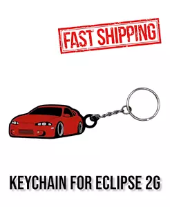 Red Mitsubishi Eclipse Keychain - Picture 1 of 1