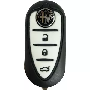 🇮🇹GUSCIO,COVER CHIAVE 3 TASTI TELECOMANDO PER ALFA ROMEO MITO GIULIETTA NERA - Foto 1 di 5