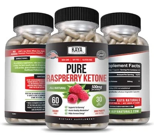 3x Pure Raspberry Ketone Energy Weight Loss Appetite Control Metabolism - Picture 1 of 16