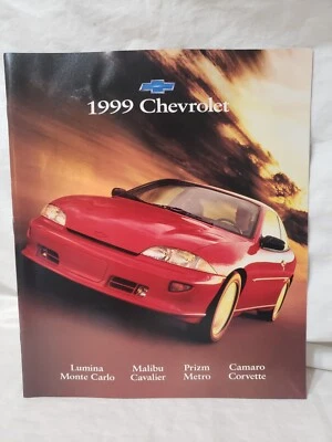 Chevrolet 1999 20 páginas folleto de ventas catálogo Monte Carlo Z34 Camaro Corvette en muy buena condición Foto 1 de 4