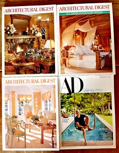 Architectural Digest 1999 2017 Lot of 4 Frank Lloyd Wright John Travolta Maine - Picture 1 of 8