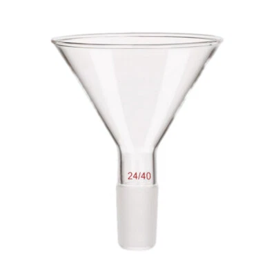 90mm,24/40,Glass Powder Funnel,100ml,Brand New Chemistry Laboratory Glassware - Image 1 of 4