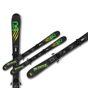 Snowblades Bladerz 125cm Tyrolia Sicherheitsbindung Bladefun Kurzski | grün/gelb - Bild 1 von 5