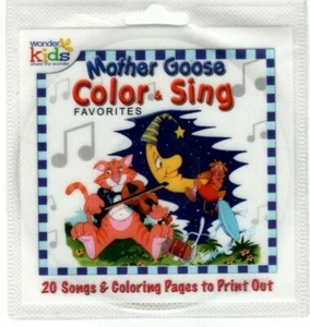 Mother Goose Color Sing 20 Songs & Coloring Pages to Print Out - Picture 1 of 3