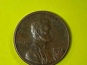 1978 D Lincoln Penny With Error - Picture 1 of 2