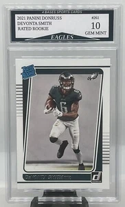 2021 Panini Donruss DeVonta Smith Philadelphia Eagles Rated Rookie #261 Mint 10! - Picture 1 of 1