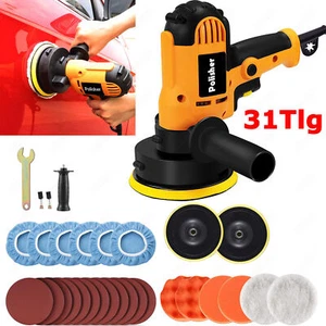 Profi Auto Poliermaschine Polierer Poliergerät Schleifmaschine 125mm Politur Set - Bild 1 von 13