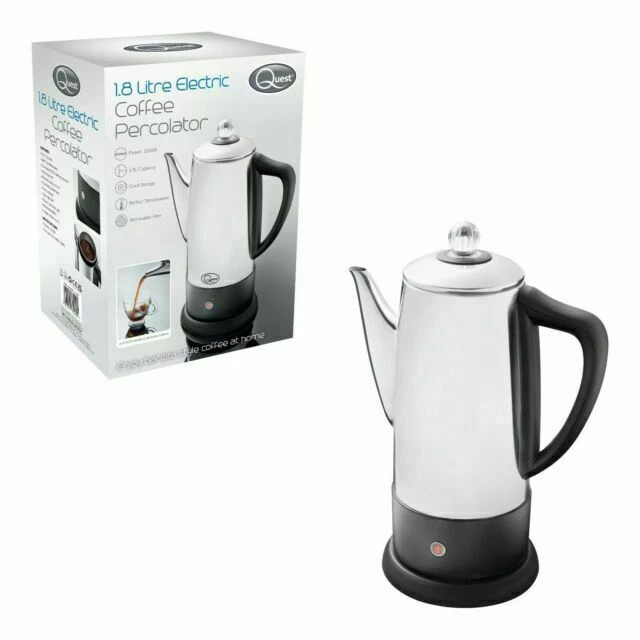 Quest 35200 1.5L Electric Coffee Percolator - Silver