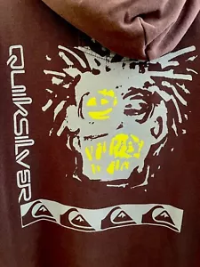 Quiksilver Matlock Gray Brown Men’s Pullover Hoodie  Large - Picture 1 of 9