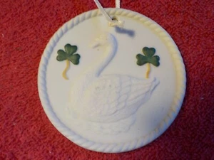 3" Durchmesser irischer Schwan Ornament (CL 73) - Bild 1 von 2