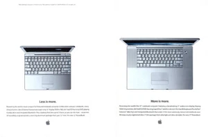 2002 Apple PowerBook: Less Is More Vintage Print Ad - Picture 1 of 1