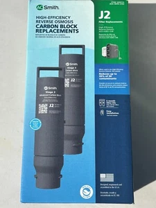 AO Smith High-Efficiency Reverse Osmosis Carbon Block Replacements J2 NEW BOX - Picture 1 of 4