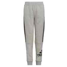 Adidas Youth Large 14/16 Jogger Pants - Gray with Logo and Stripes