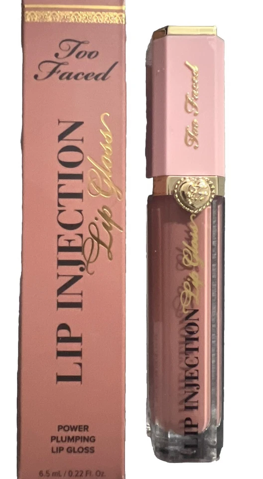 Too Faced Lip Injection Lipgloss in Glossy & Bossy Full Size NWB