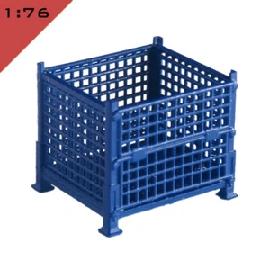 5x 3D printed MESH STILLAGE CONTAINER 1:76, OO Model Miniature Scenery Layout - Picture 1 of 5
