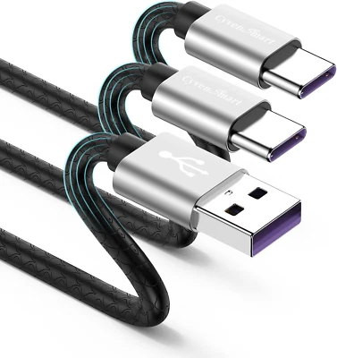USB Type C Cable 10Ft, [2 Pack] USB a 2.0 to USB-C 10 Ft Type C Fast Charger Ext - Image 1 of 4