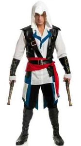 Cutthroat Pirate Man Assassin's Creed Fancy Dress Halloween Deluxe Adult Costume - Picture 1 of 12