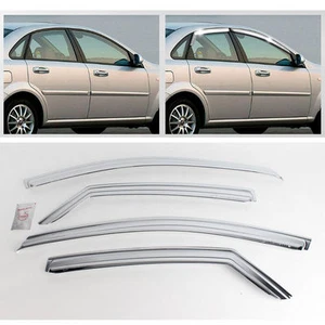 2004-08 Lacetti/Optra/Forenza 4door Chrome Sun Shade Rain Guard Door Visor K-661 - Picture 1 of 1